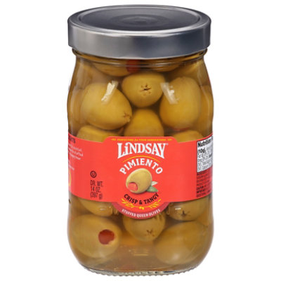 Mezzetta Olives Spanish Queen Super Colossal Pimiento Stuffed - 10