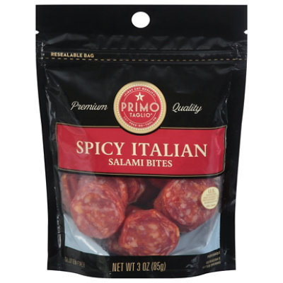 Primo Taglio Salame Bites Spicy Italian - 3 Oz - Image 1