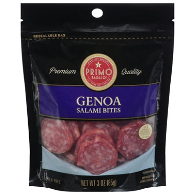 Primo Taglio Genoa Salame Bites - 3 Oz