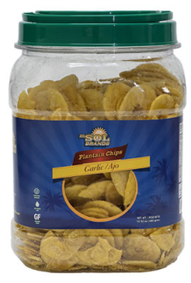 El Sol Plantain Chips Garlic - 16.93 Oz - Image 1