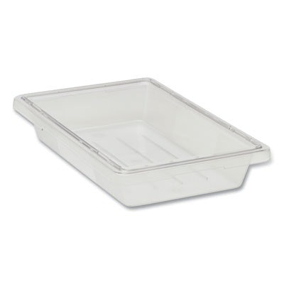 RubbmdComm Food/Tote Boxes, 5 gal, 12 x 18 x 9, Clear, Plastic - Image 2