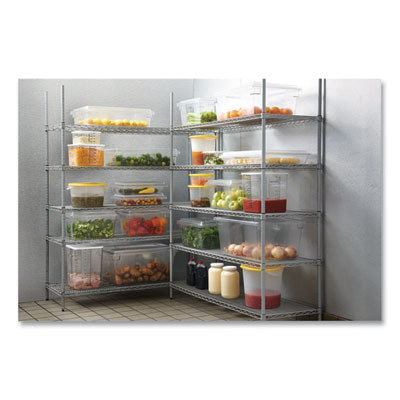 RubbmdComm Food/Tote Boxes, 5 gal, 12 x 18 x 9, Clear, Plastic - Image 3
