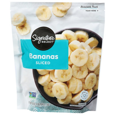 Signature Select Bananas Sliced - 16 Oz