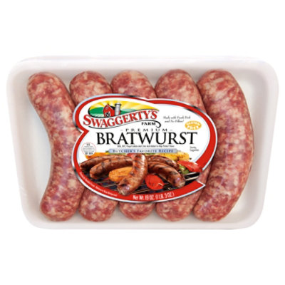 Swaggertys Farm Premium Bratwurst 19oz 5 Count - 19 OZ - Image 3