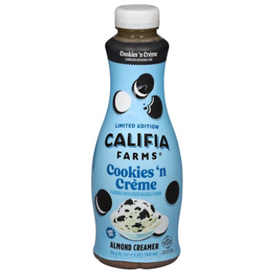 Califia Farms Cookies N Creme Almond Milk Coffee Creamer  - 25.4 Fl.Oz. - Image 3