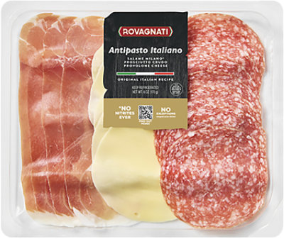 Antipasto Italiano Prosciutto Crudo Salame Milano Provolone - 6 Oz - Image 1