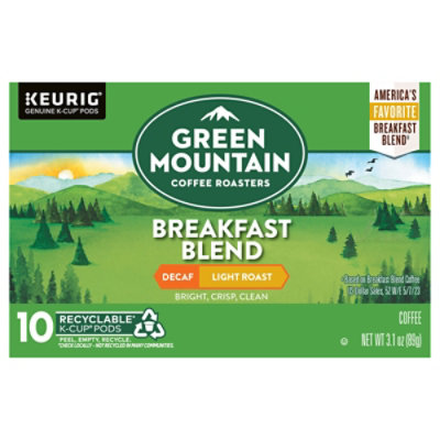 Green Mountain Coffee Roasters Breakfast Blend Decaf, 10ct - 10 CT - Image 3