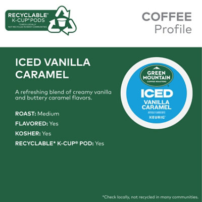 Green Mountain Coffee Roasters Iced Vanilla Caramel - 10 Count - Image 2