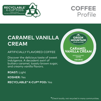 Green Mountain Coffee Roasters Caramel Vanilla Cream - 10 Count - Image 2