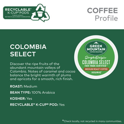 Green Mountain Coffee Roasters Colombia Select - 10 Count - Image 2