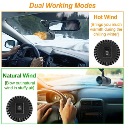 Eggracks by Global Phoenix Portable 12V 150W Car Heater 2 in 1 - Stay Comfortable On The Go - Image 3