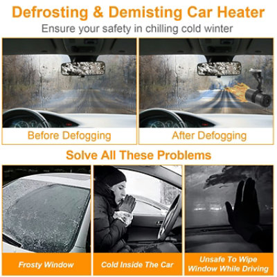 Eggracks by Global Phoenix Portable 12V 150W Car Heater 2 in 1 - Stay Comfortable On The Go - Image 4