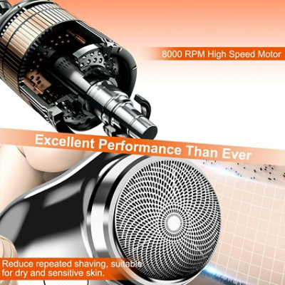 Eggracks by Global Phoenix Portable USB Rechargeable Electric Men's Razor - Image 3