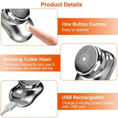 Eggracks by Global Phoenix Portable USB Rechargeable Electric Men's Razor - Image 4