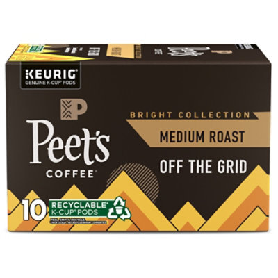 Peets Coffee Off The Grid Medium Roast K Cup Coffee Pods Carton - 10 Count - Image 1