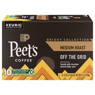 Peets Coffee Off The Grid Medium Roast K Cup Coffee Pods 10ct Carton - 10 CT - Image 1