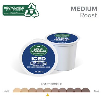 Green Mountain Coffee Roasters Original Black Iced Cold Brew Coffee Keurig K Cup Pods 10 Count - Image 3