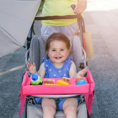Eggracks by Global Phoenix Kids Safety Travel Tray - Waterproof Car Seat Play Tray with Mesh Pockets - Make Car Journeys Enjoyable - Image 2