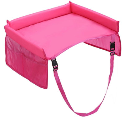 Eggracks by Global Phoenix Kids Safety Travel Tray - Waterproof Car Seat Play Tray with Mesh Pockets - Make Car Journeys Enjoyable - Image 4