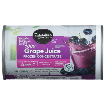 Signature Select 100 Grape Juice Concentrate 12 Fl.Oz. jewelosco