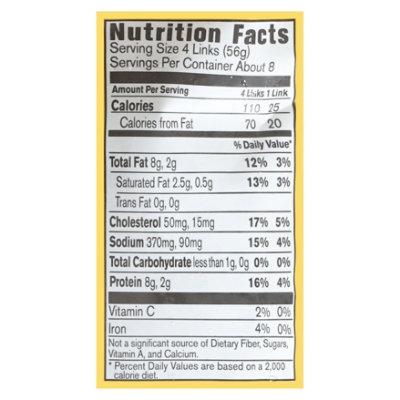 Jones Dairy Farm All Natural Chicken Sausage Links, 32 Count - 16 Oz - Image 3