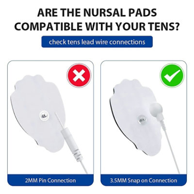 Cozy Buy Online Nursal TENS Electrode Pads - 3.5Mm Snap - 1 Pack Total (20 Pads Per Pack) - Image 2