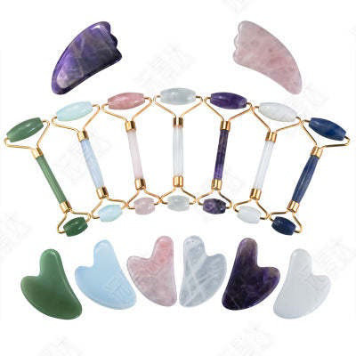 Vistashops - Gemmalina Rock N Roll Natural Gem Rollers And Gem Stones - 2 In 1 Set - 1 Pack - Image 2