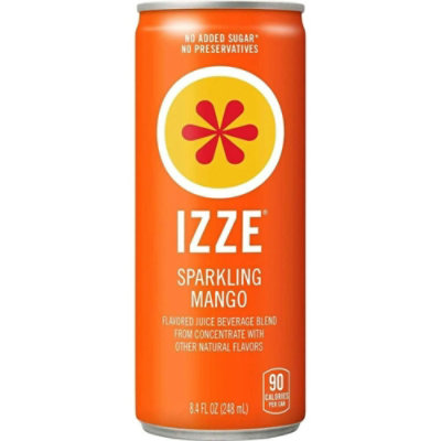 Izze Beverage Juice Sprkl Mango 4Pk 33.6 Fo - Pack of 6 - Image 1