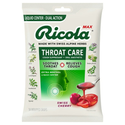 Ricola Lozenge Max Cherry 34 Count 34 Count (Pack of 3) - Image 1