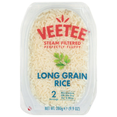 Veetee Rice Veetee Long Grain Ready to Eat 10.6 oz (Pack of 6) - Image 1