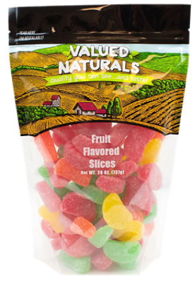 Valued Naturals Fruit Flavored Slices - 26 Oz - Image 1