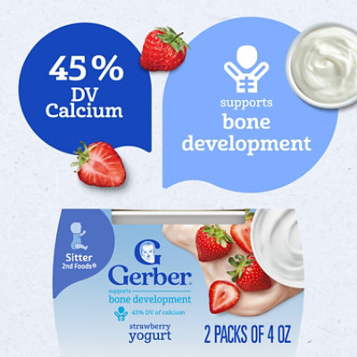 Gerber 2nd Yogurt Blend Strawberry - 8 Oz - Image 2