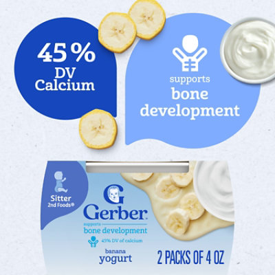 Gerber 2nd Yogurt Blend Banana - 8 Oz - Image 2