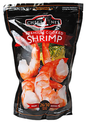 Shrimp Vannamei Cooked 21-30 PAndd T On - 32 Oz - Image 1
