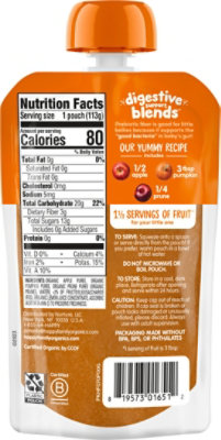 Happy Baby Organics Digestive Support Blends Organic Apples Pumpkin Prunes Probiotic Drink - 4 Oz - Image 5