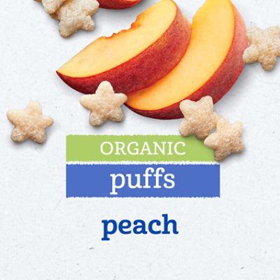 Gerber Organic Bby GAndg Peach Puffs - 1.48 Oz - Image 2