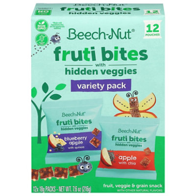 Beech-nut Fruti Bites Toddler Snack With Hidden Veggies, Fruit Snack Variety Pack - 12 Ct - Image 1