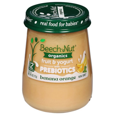 Beech Nut Organics Fruit And Yogurt Baby Food Prebiotics Banana Orange Stage 2 Jar - 4 Oz - Image 3