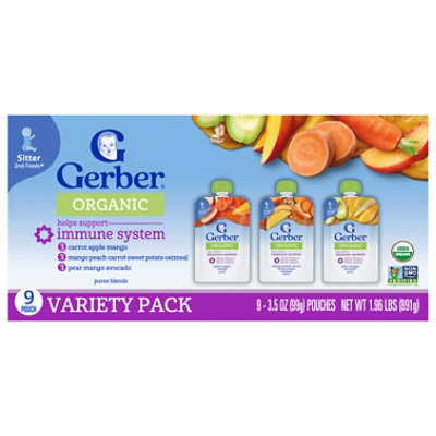 Gerber Pouches Immunity Variety Pack - 1.96 Lb - Image 3