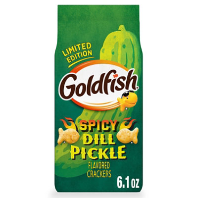 Goldfish Spicy Dill Pickle Flavored Crackers - 6.1 Oz - Image 1