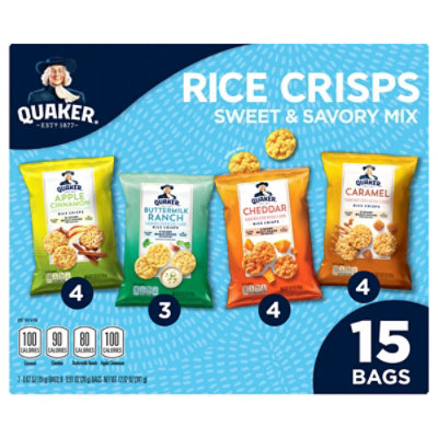 Quaker Rice Crisps Sweet And Savory Mix Variety Pack  - 15 Count - Image 3