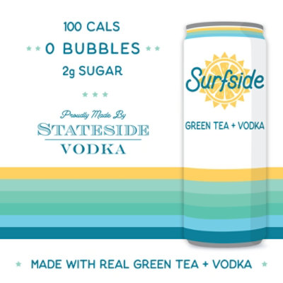 Surfside Green Tea Vodka 4 Can -355 Ml - Image 2