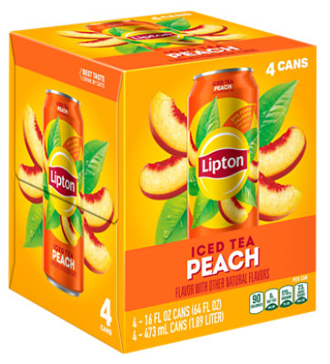 Lipton Peach 4 Count -16 FZ - Image 1