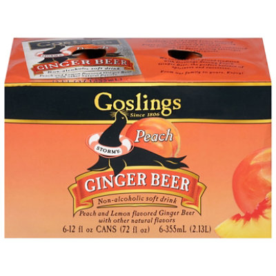 Goslings Peach Ginger Beer 6 In Cans - 6-12 Fl.Oz. - Image 2
