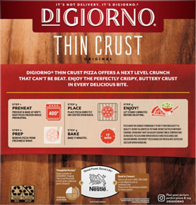 Digiorno Classic Thin Crust Four Cheese Frozen Pizza - 12in - 17.7 Oz - Image 6