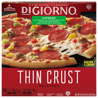 Digiorno Classic Thin Crust Supreme Frozen Pizza - 12in - 19.1 Oz - Image 3