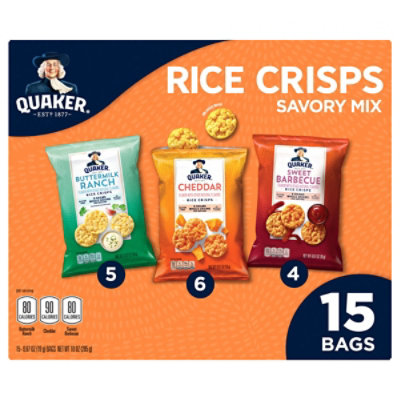 Quaker Rice Crisps Savory Mix Variety Pack - 15 Count - Image 1