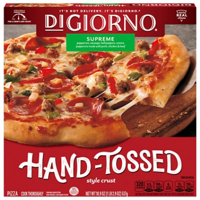 Digiorno FrOzen Hand Tossed Pizza Supreme  - 18.9 Oz - Image 3