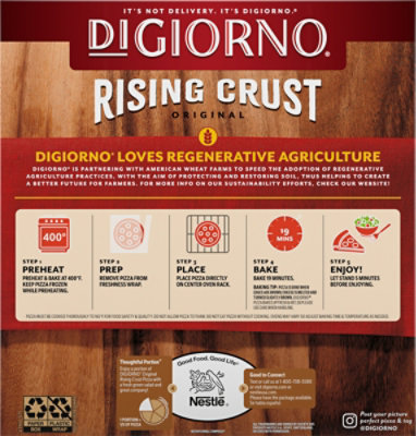 Digiorno Rising Crust Four Cheese FrOzen Pizza Box - 24.6 Oz - Image 6