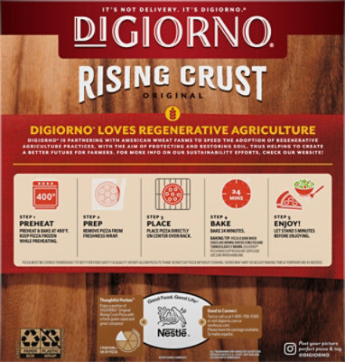 Digiorno Original Rising Crust Three Meat Frozen Pizza Box - 12in - 27.1 Oz - Image 6